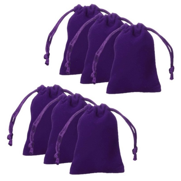 Other - Purple Velvet Drawstring Bags